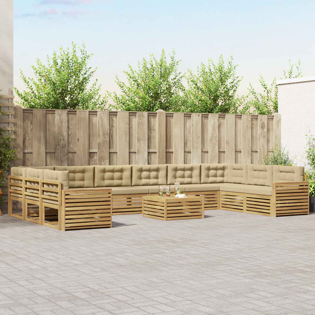 Sofa-Sets Massief Acaciahout is nu te koop bij PeponiXL, paradijselijk wonen!