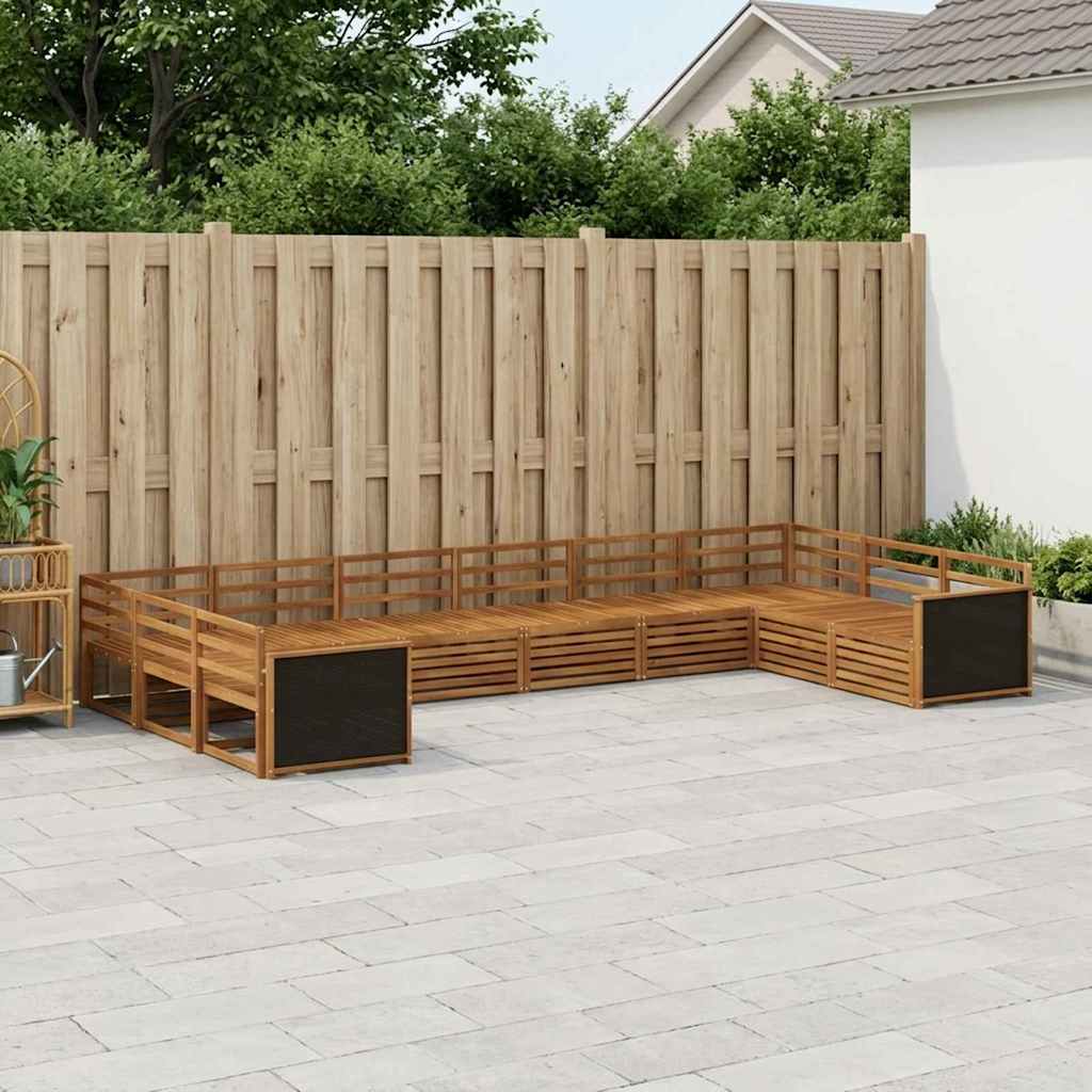 Sofa-Sets 10 pcs Massief Acaciahout is nu te koop bij PeponiXL, paradijselijk wonen!