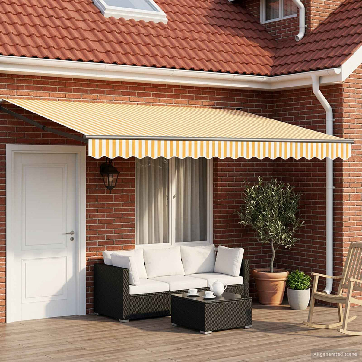 Elektrisch Uittrekbaar Zonnescherm 5 x 3 m is nu te koop bij PeponiXL, paradijselijk wonen!