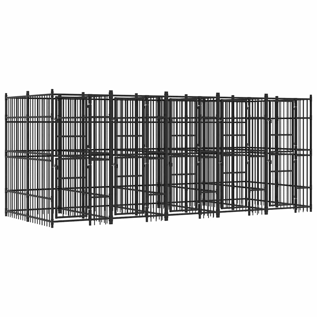 Hondenkennel 9,22 m² staal is nu te koop bij PeponiXL, paradijselijk wonen!