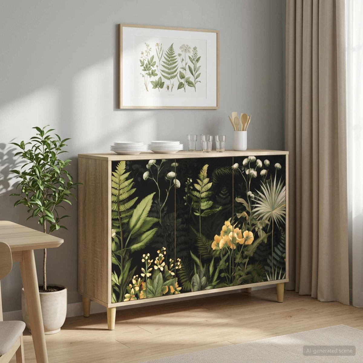 Dressoir RHENEN Sonoma 102 x 33 x 75 cm Bewerkt hout is nu te koop bij PeponiXL, paradijselijk wonen!