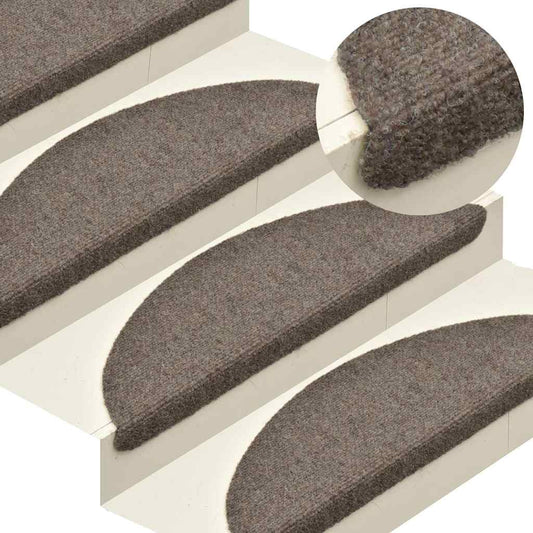 Trapmatten Zelfklevend 5 stuks 65x21x4 cm Beige Halfrond Groot is nu te koop bij PeponiXL, paradijselijk wonen!