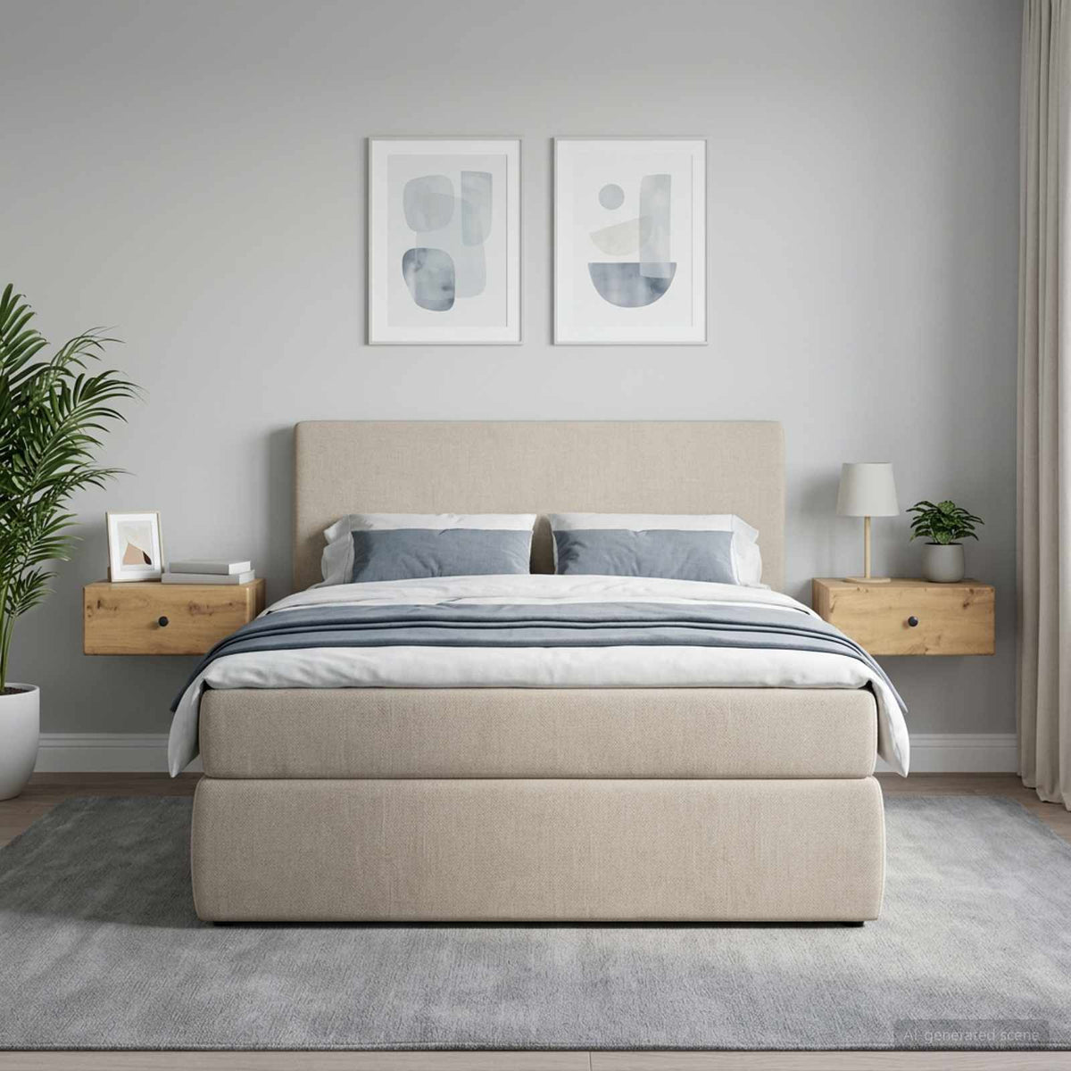 Wandbeugel Bedkast 2 pcs Artisanaal eiken 49 x 34,5 x 20 cm is nu te koop bij PeponiXL, paradijselijk wonen!