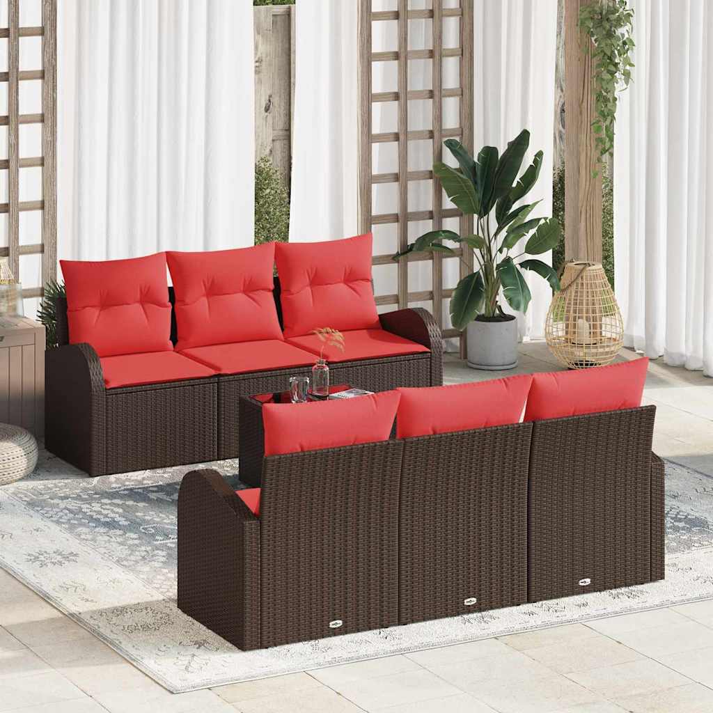 Tuin Sofa Set Bruin 55 x 55 x 37 cm poly rattan is nu te koop bij PeponiXL, paradijselijk wonen!