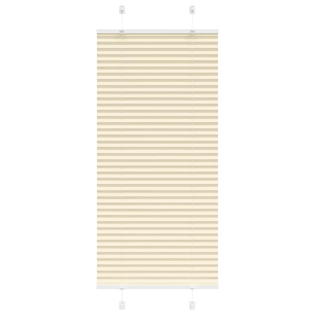 Plissé rolgordijn 55x100 cm stofbreedte 54,4 cm polyester crème is nu te koop bij PeponiXL, paradijselijk wonen!