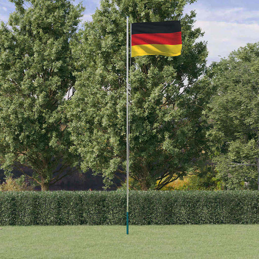 Vlag met vlaggenmast Duitsland 6,08 m aluminium is nu te koop bij PeponiXL, paradijselijk wonen!