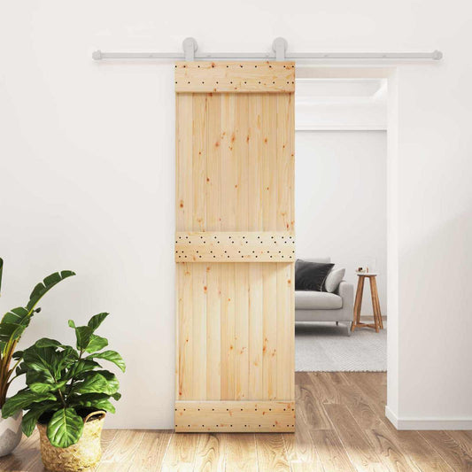 Schuifdeur Natuurlijk en Wit 70 x 210 cm Massief Grenenhout is nu te koop bij PeponiXL, paradijselijk wonen!