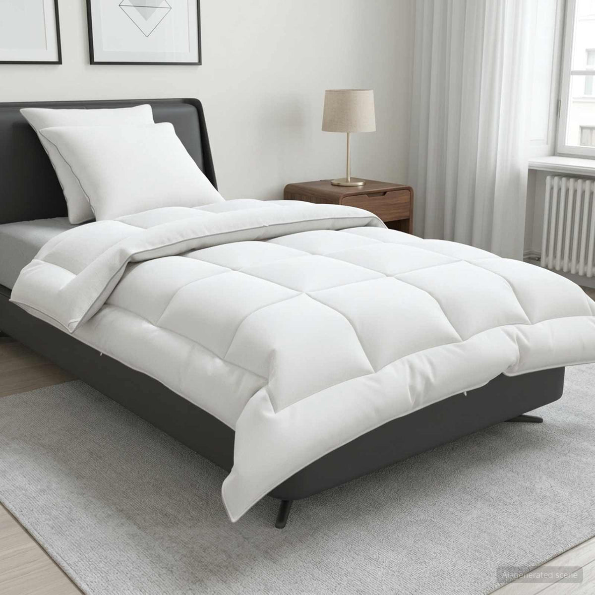 Dekbed en Kussen Set 3 st 135x220 cm Winter 450 GSM Wol Wit is nu te koop bij PeponiXL, paradijselijk wonen!
