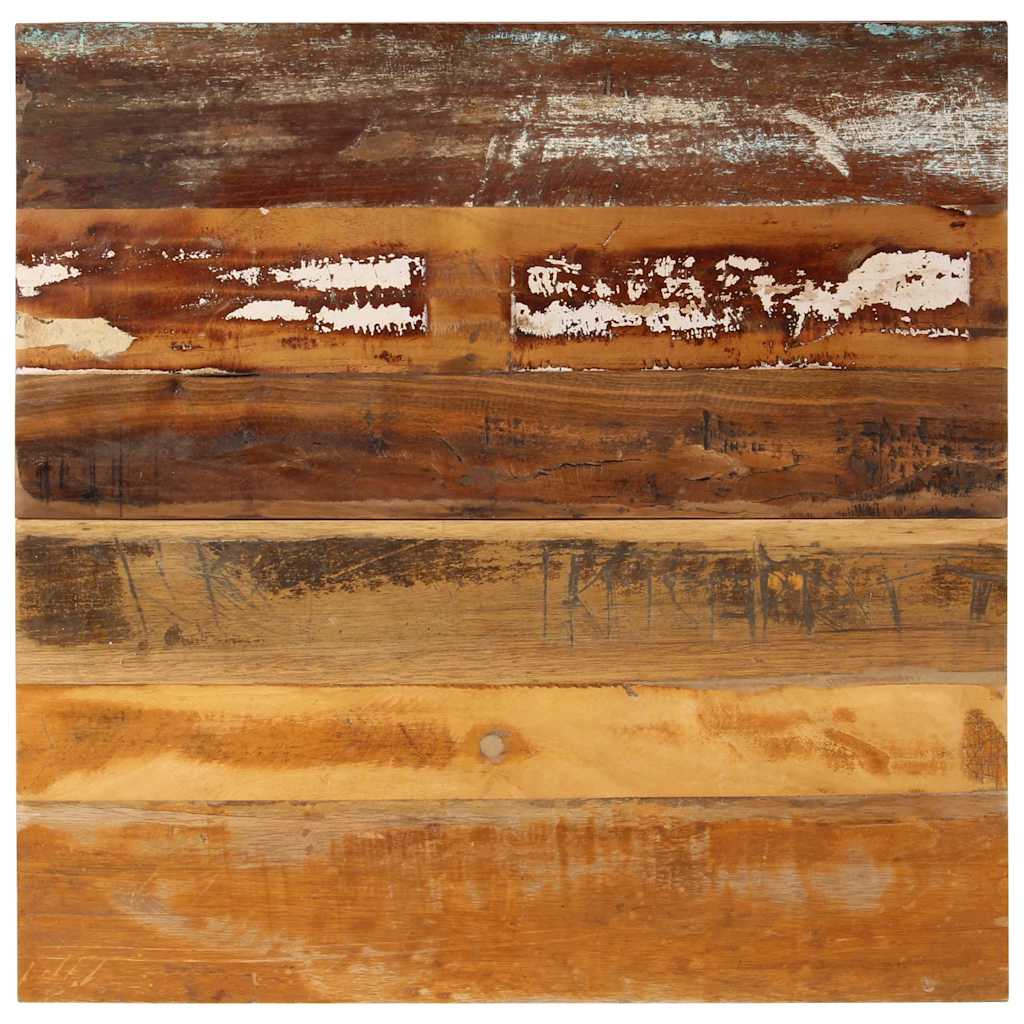 Tafelblad vierkant 15-16 mm 70x70 cm massief gerecycled hout is nu te koop bij PeponiXL, paradijselijk wonen!