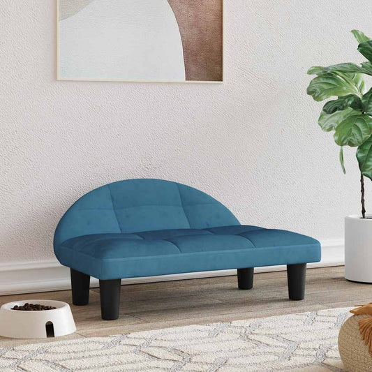 Hondenmand 70x52x30 cm fluweel blauw is nu te koop bij PeponiXL, paradijselijk wonen!