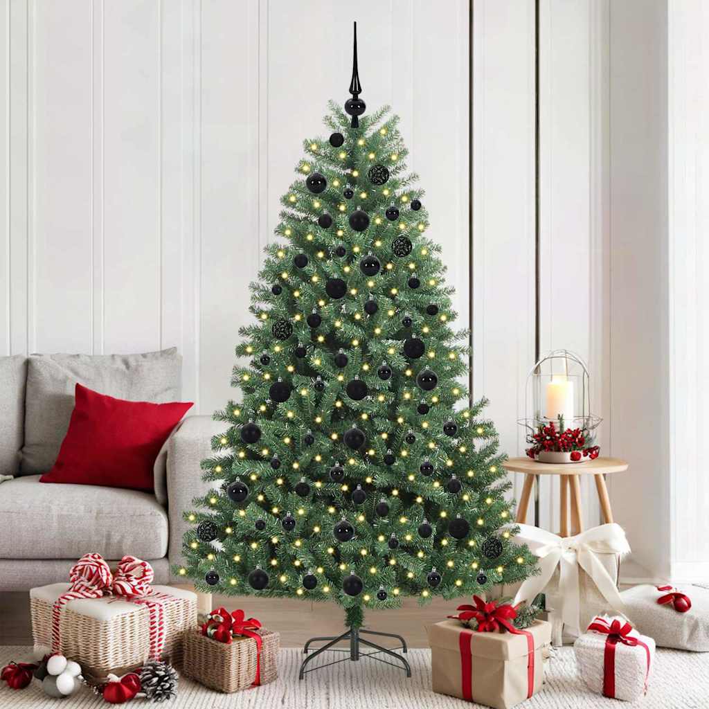 Kunstmatige Inklapbare Kerstboom Groen 180 cm PVC en Metaal is nu te koop bij PeponiXL, paradijselijk wonen!