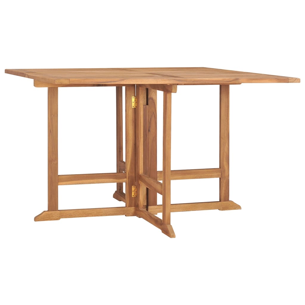 Tuintafel inklapbaar 110x110x75 cm massief teakhout is nu te koop bij PeponiXL, paradijselijk wonen!