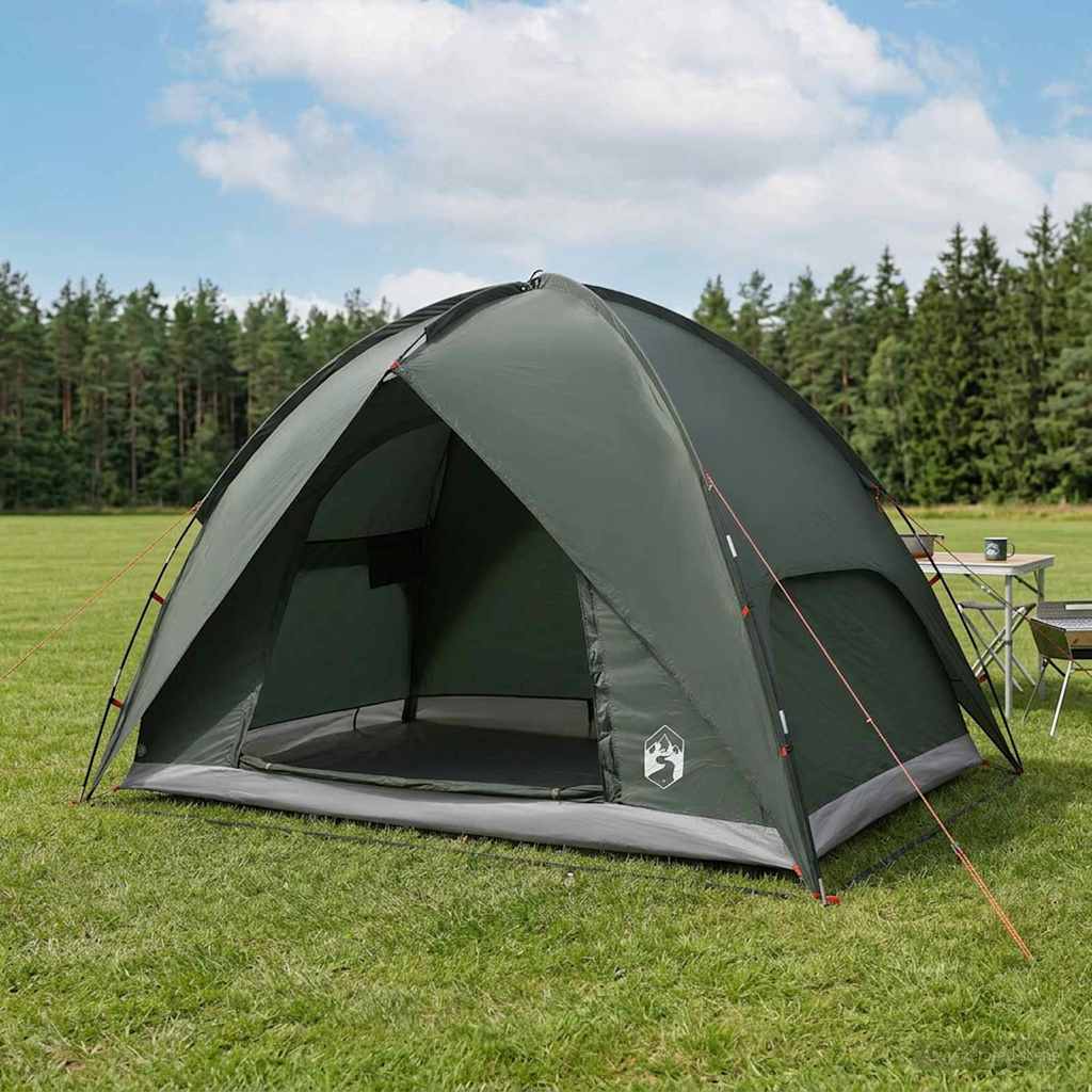 Camping Tent met Regenhoes Waterdicht Koepel Legergroen is nu te koop bij PeponiXL, paradijselijk wonen!