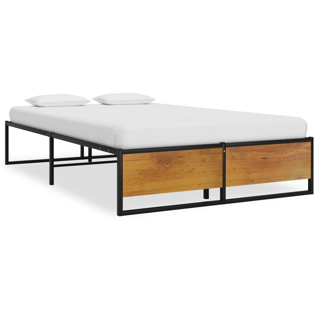 Bedframe metaal zwart 120x200 cm is nu te koop bij PeponiXL, paradijselijk wonen!