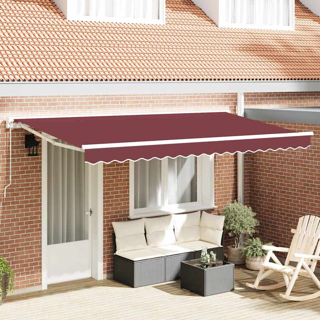 Vervangingsdoek voor zonnescherm Bordeaux Rood 4 x 2 m is nu te koop bij PeponiXL, paradijselijk wonen!