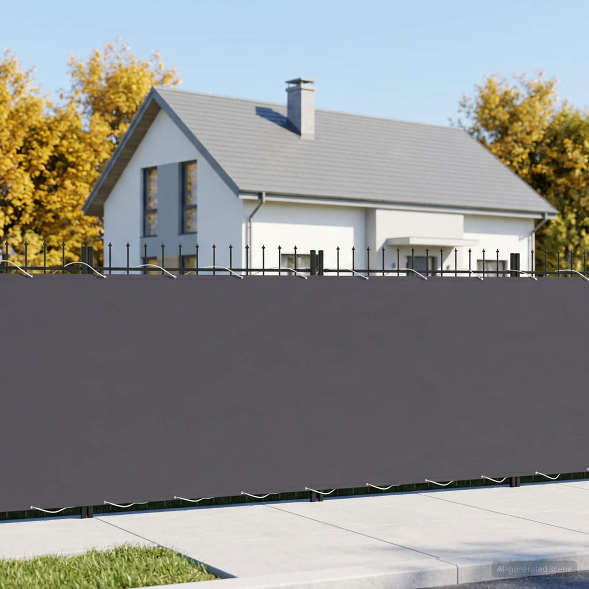 Balkon Privacy Scherm 1,5 x 15 m Stof met PU-coating is nu te koop bij PeponiXL, paradijselijk wonen!
