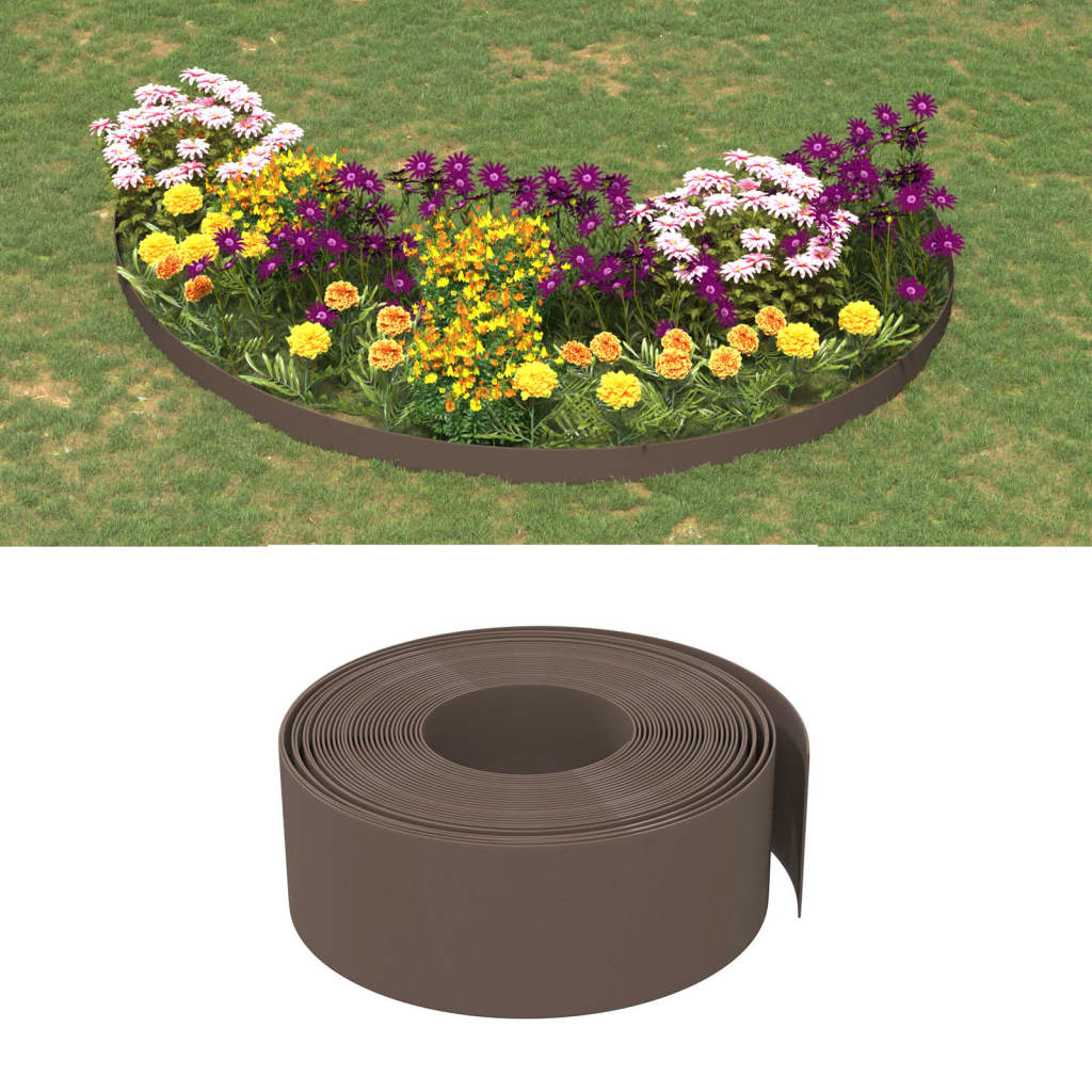 Tuinrand 10 m 20 cm polyetheen bruin is nu te koop bij PeponiXL, paradijselijk wonen!