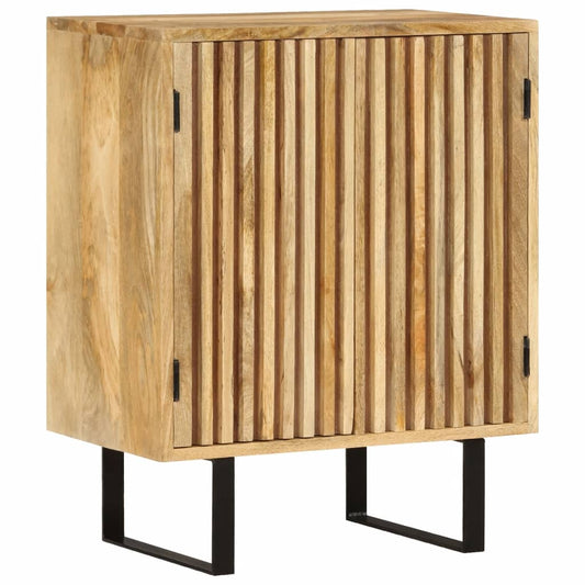 Dressoir met 2 deuren 55x35x70 cm massief mangohout is nu te koop bij PeponiXL, paradijselijk wonen!