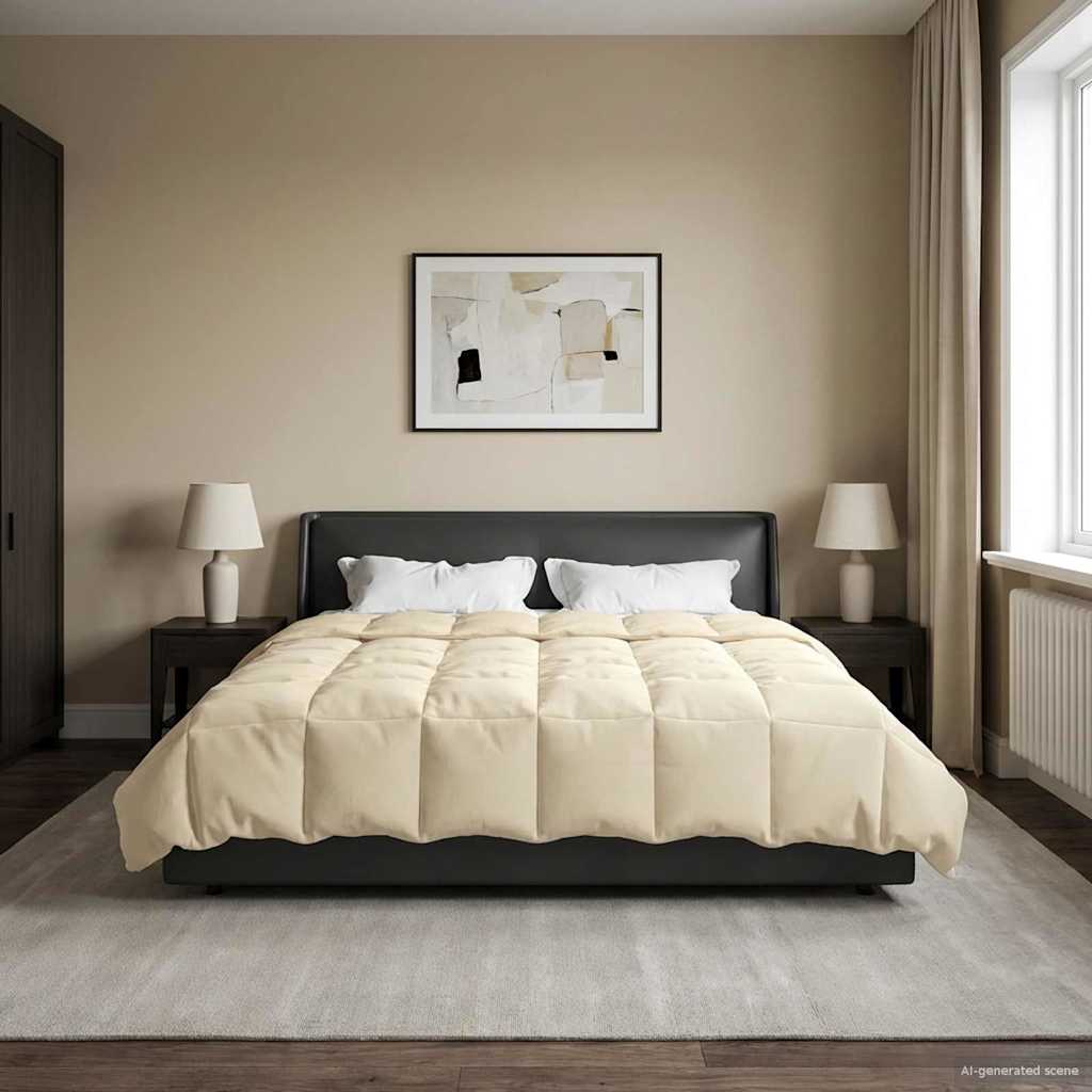 Winter Dekbed Gekwilt Crème 220 x 260 cm Microfiber is nu te koop bij PeponiXL, paradijselijk wonen!