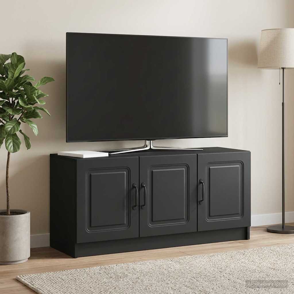 TV-kast Zwart 99 x 34,5 x 47 cm Bewerkt hout is nu te koop bij PeponiXL, paradijselijk wonen!