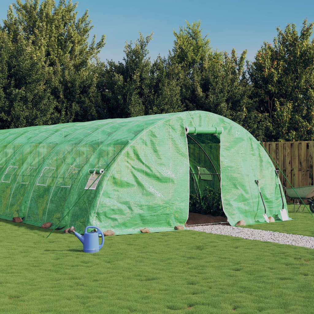 Tuinkas met stalen frame 30 m² 6x5x2,3 m groen is nu te koop bij PeponiXL, paradijselijk wonen!