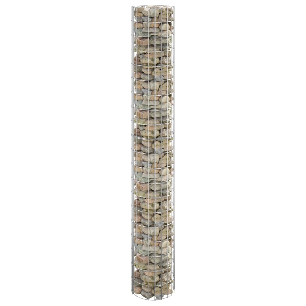 Gabion paal rond Ø30x200 cm gegalvaniseerd staal is nu te koop bij PeponiXL, paradijselijk wonen!