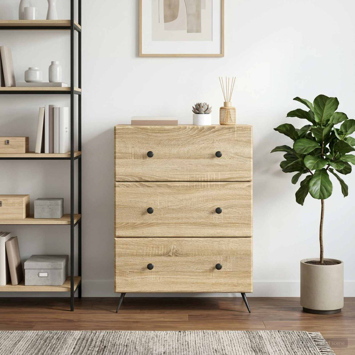 Ladenkast Sonoma Eiken 66 x 34,5 x 90 cm Bewerkt hout is nu te koop bij PeponiXL, paradijselijk wonen!