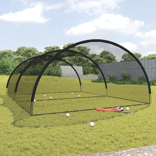Slagkooi honkbal 600x400x250 cm polyester zwart is nu te koop bij PeponiXL, paradijselijk wonen!
