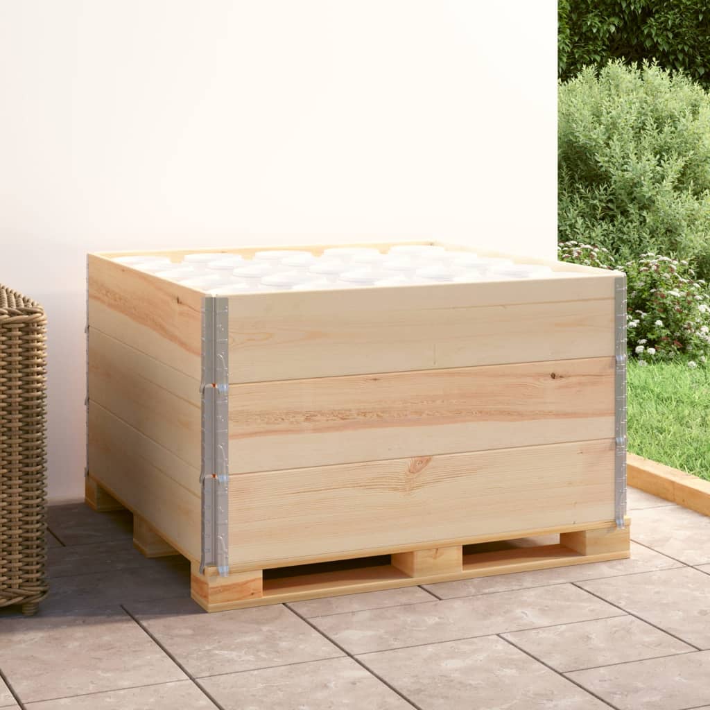 Palletopzetranden 3 st 100x100 cm massief grenenhout is nu te koop bij PeponiXL, paradijselijk wonen!