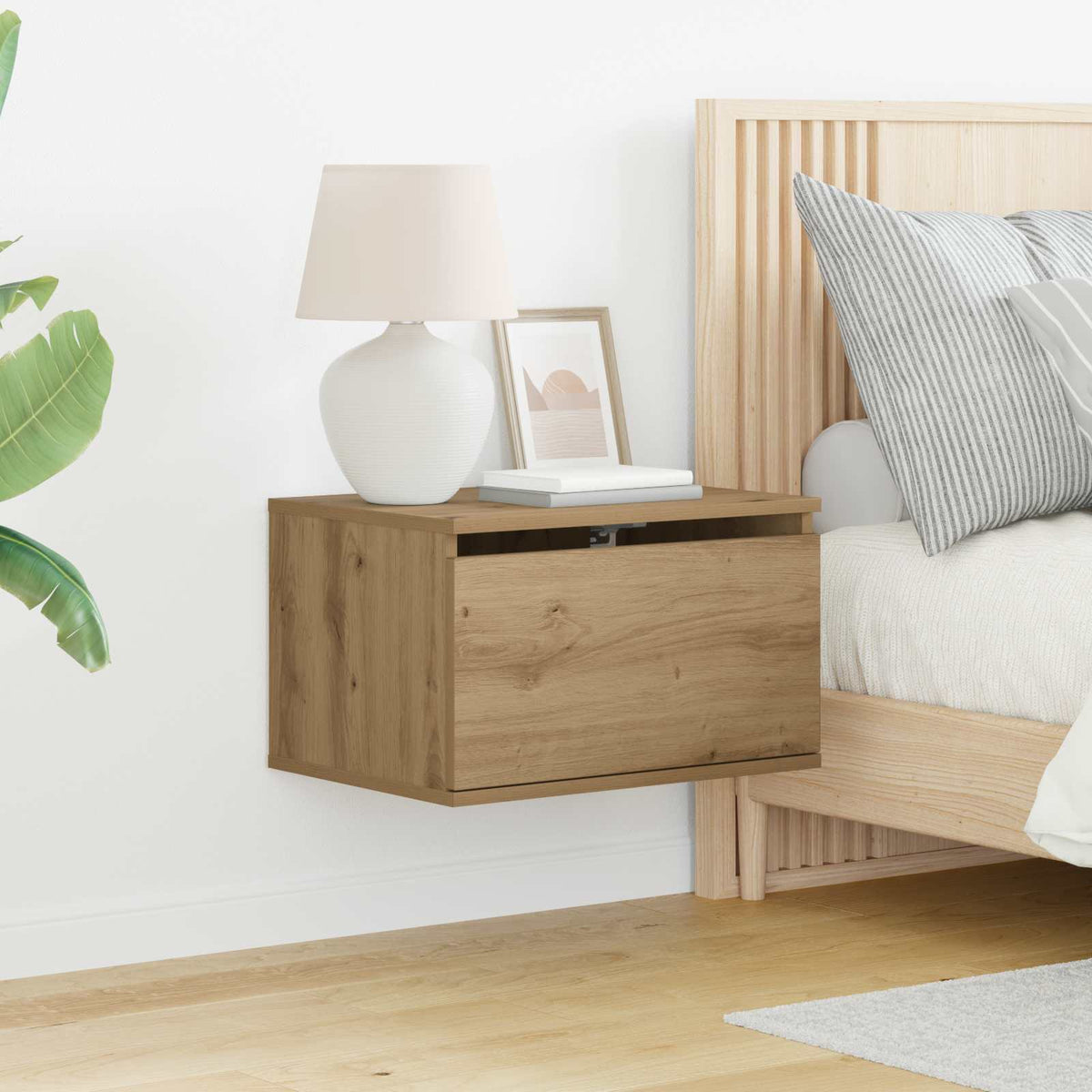 Wandkastje 2 pcs Artisan Eiken 50 x 36 x 30 cm Bewerkt hout is nu te koop bij PeponiXL, paradijselijk wonen!