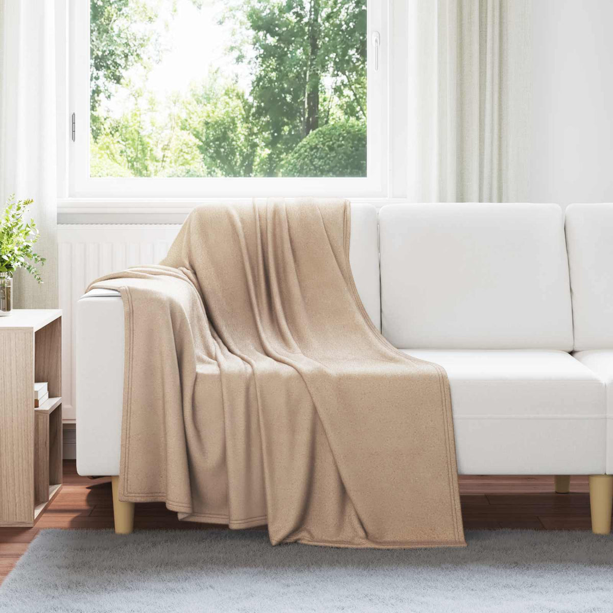 Gooi Deken Kameel 170 x 130 cm Fleece is nu te koop bij PeponiXL, paradijselijk wonen!
