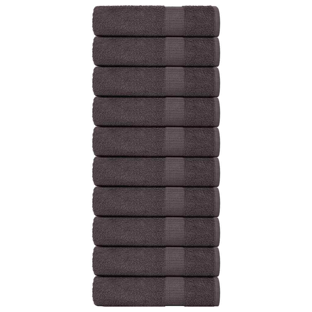 Badhanddoeken FROGN 10 st 100x150 cm 360 g/m² antraciet is nu te koop bij PeponiXL, paradijselijk wonen!