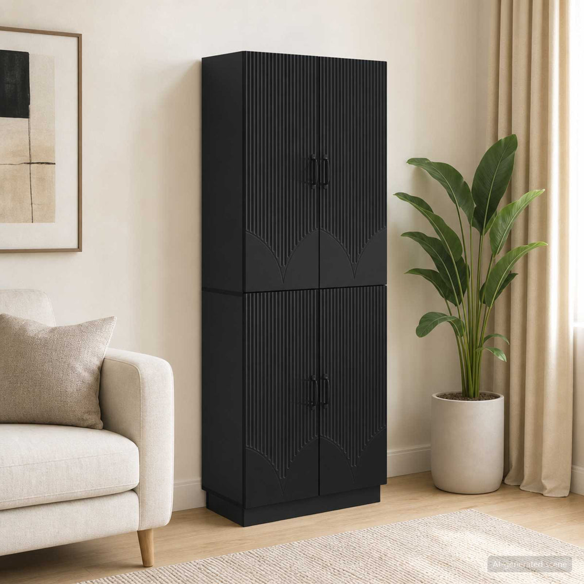 Kastenset 2 pcs Zwart Bewerkt hout is nu te koop bij PeponiXL, paradijselijk wonen!