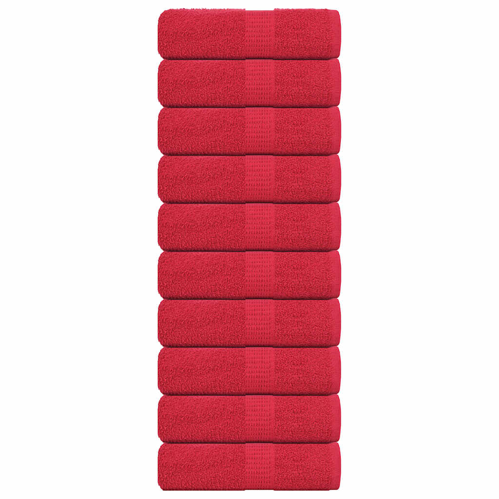 Washandjes FROGN 10 st 30x30 cm 360 g/m² rood is nu te koop bij PeponiXL, paradijselijk wonen!