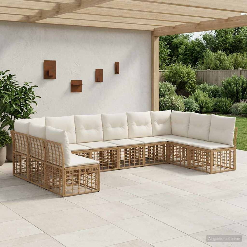 Buiten bankenset Naturel Polyester is nu te koop bij PeponiXL, paradijselijk wonen!