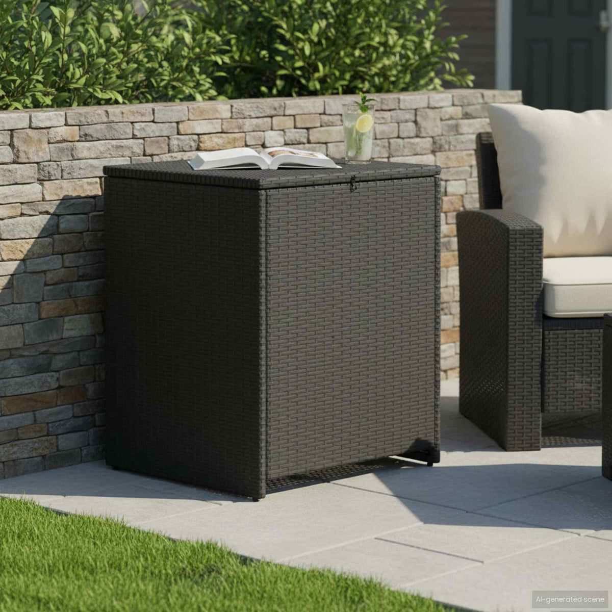 Kussenbox 55 x 55 x 69 cm staal is nu te koop bij PeponiXL, paradijselijk wonen!