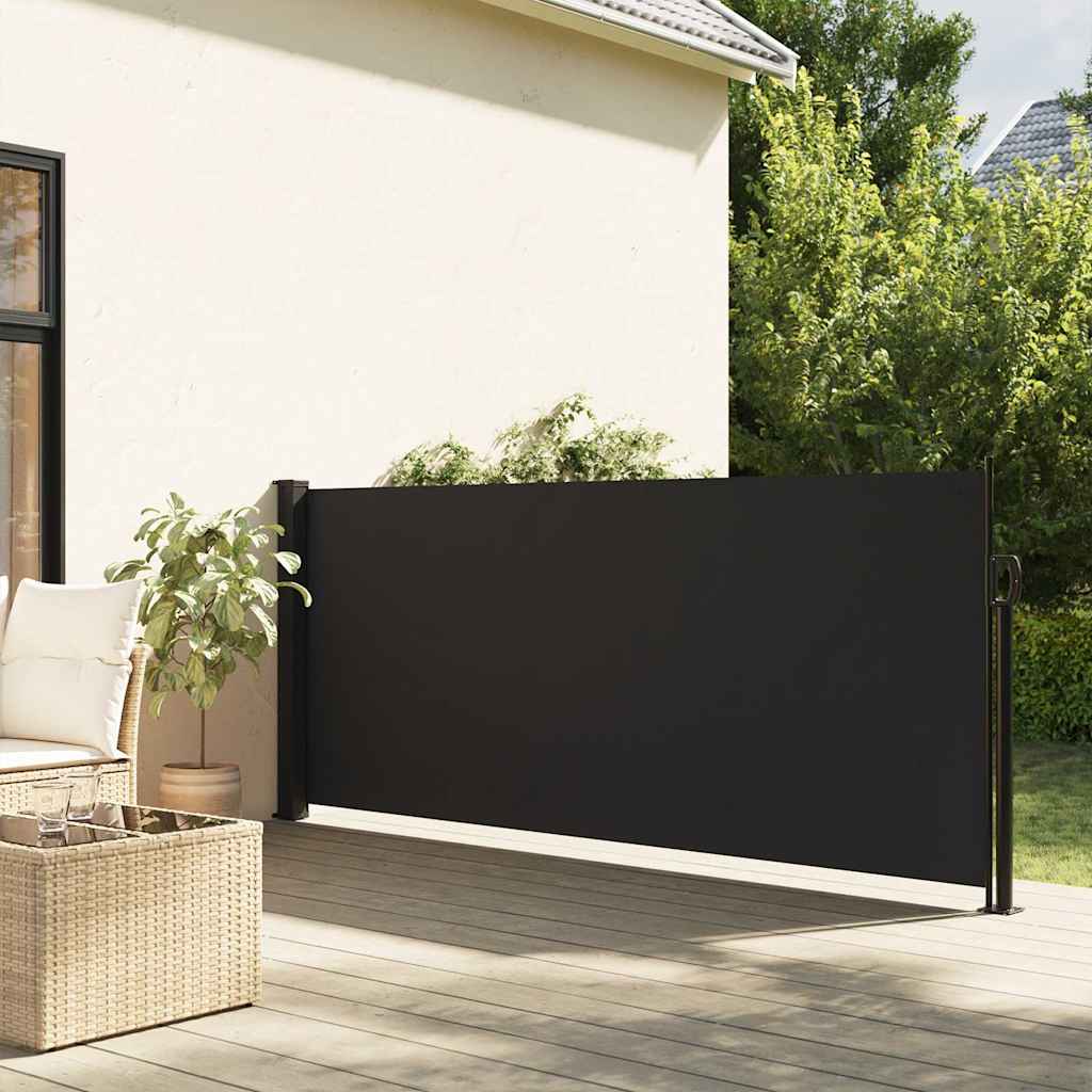 Windscherm uittrekbaar 100x300 cm zwart is nu te koop bij PeponiXL, paradijselijk wonen!