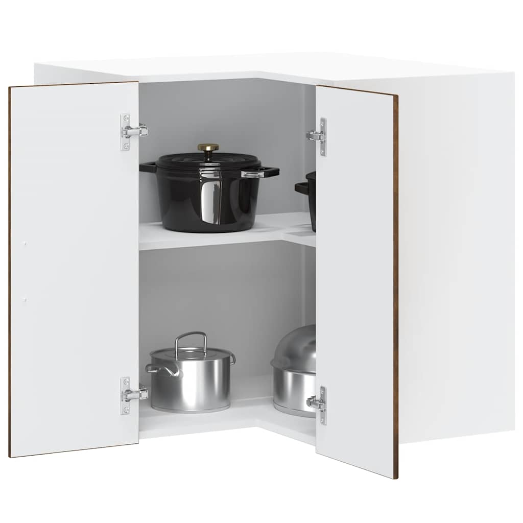 Keuken hoekkast "Porto" bewerkt hout gerookt eikenkleurig is nu te koop bij PeponiXL, paradijselijk wonen!