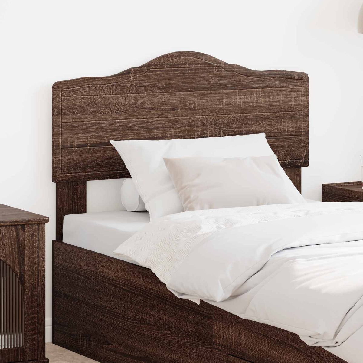 Hoofdbord Bruin Eiken Bewerkt hout is nu te koop bij PeponiXL, paradijselijk wonen!