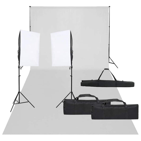 Fotostudioset met verlichtingsset en achtergrond is nu te koop bij PeponiXL, paradijselijk wonen!