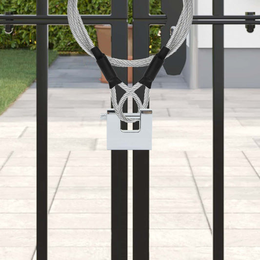 Hangslot 2 pcs Zilver Staal is nu te koop bij PeponiXL, paradijselijk wonen!