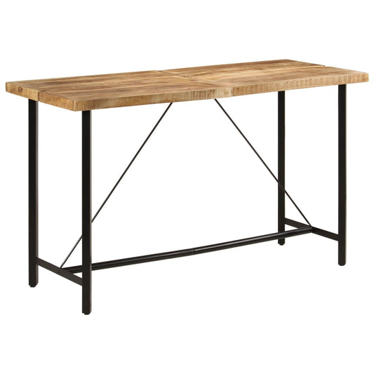 Bartafel 180x70x107 cm massief mangohout en ijzer is nu te koop bij PeponiXL, paradijselijk wonen!
