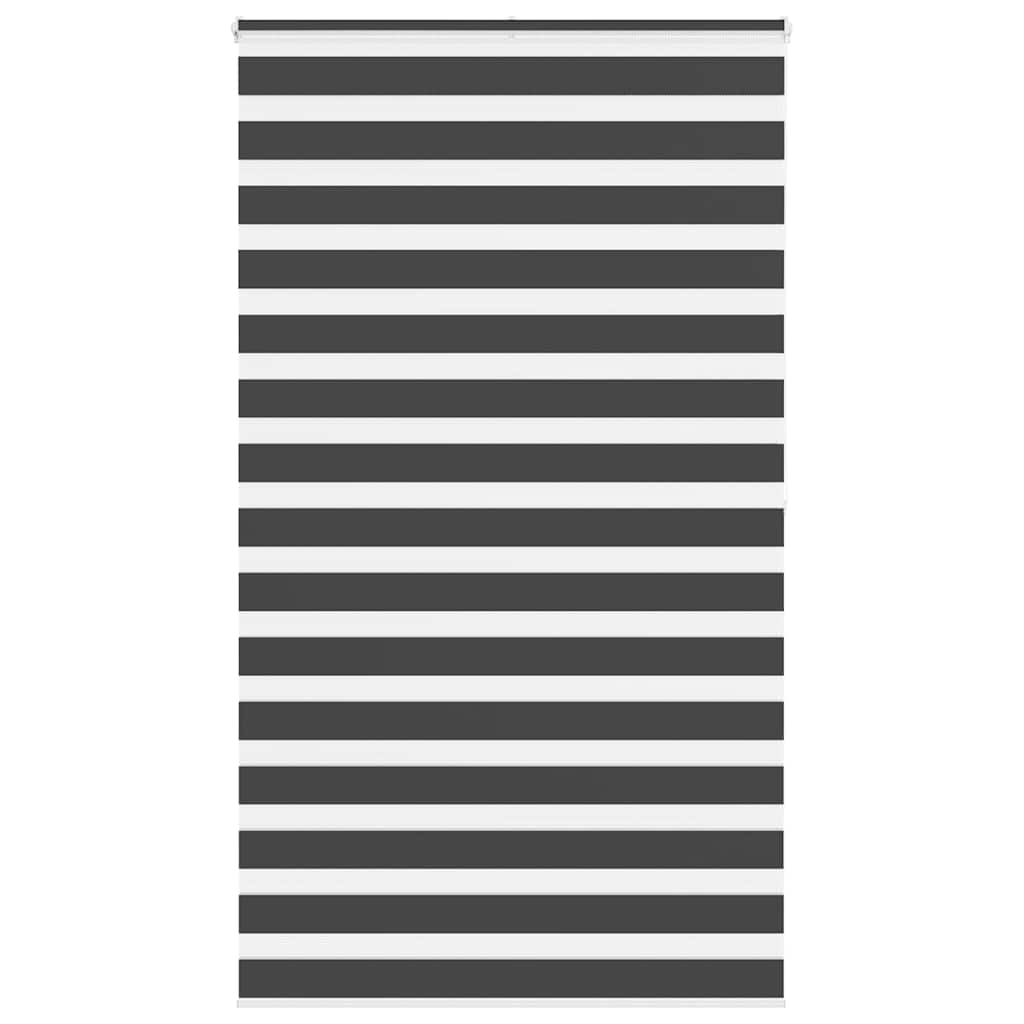 Zebra rolgordijn 130x200 cm stofbreedte 125,9 cm zwart is nu te koop bij PeponiXL, paradijselijk wonen!