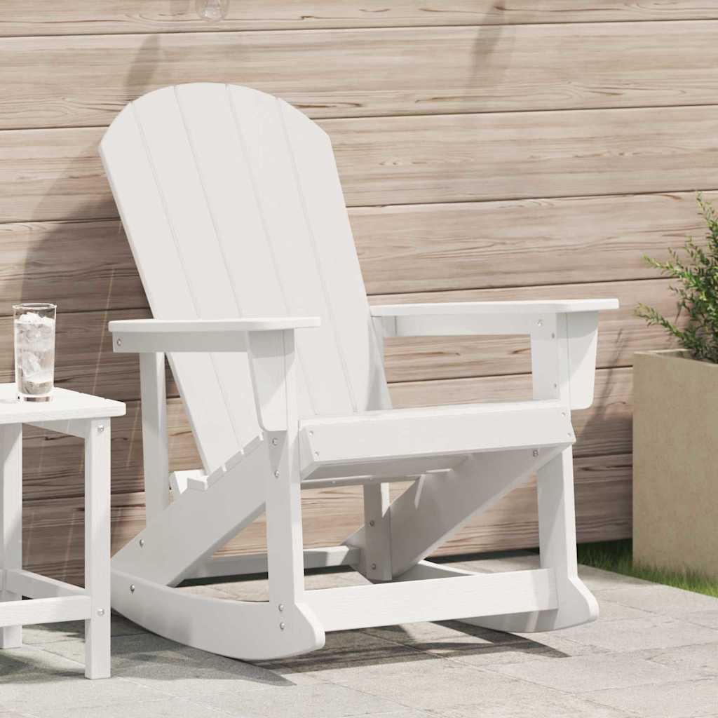 Adirondack Schommelstoel Wit 92 x 73,5 x 92 cm HDPE is nu te koop bij PeponiXL, paradijselijk wonen!