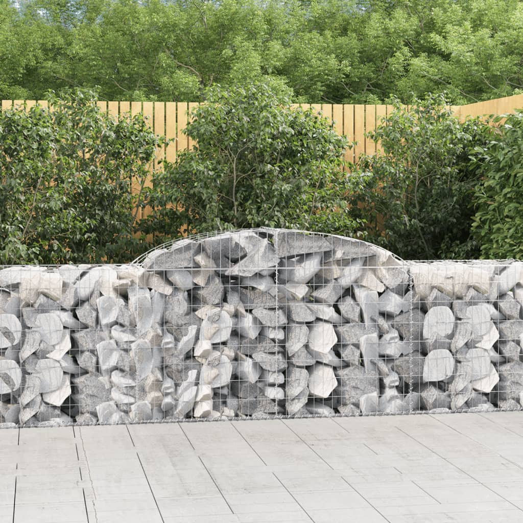 Schanskorven 20 st gewelfd 300x50x80/100 cm ijzer is nu te koop bij PeponiXL, paradijselijk wonen!