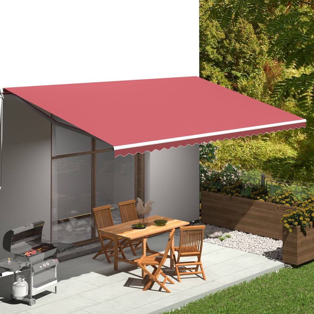 Vervangingsdoek voor luifel 6x3,5 m bordeauxrood is nu te koop bij PeponiXL, paradijselijk wonen!