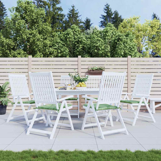 Stoelkussens 6 st bladpatroon 40x40x4 cm stof is nu te koop bij PeponiXL, paradijselijk wonen!
