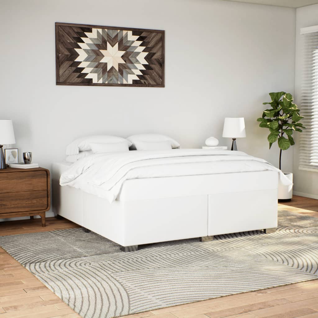 Bedframe kunstleer wit 180x200 cm is nu te koop bij PeponiXL, paradijselijk wonen!