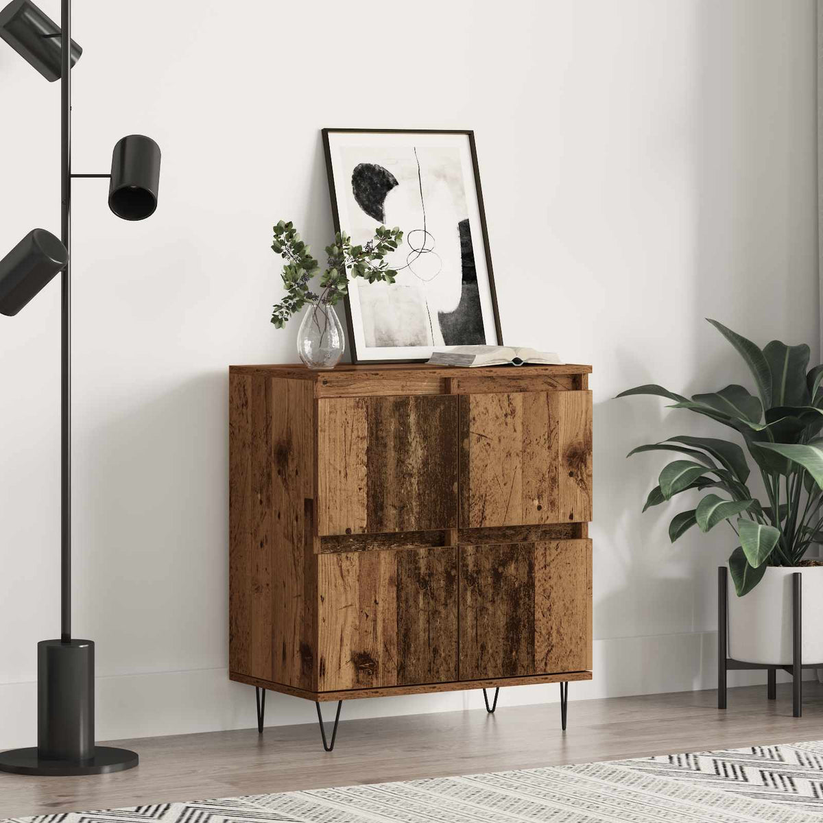 Dressoir Oudhout 60 x 35 x 70 cm is nu te koop bij PeponiXL, paradijselijk wonen!