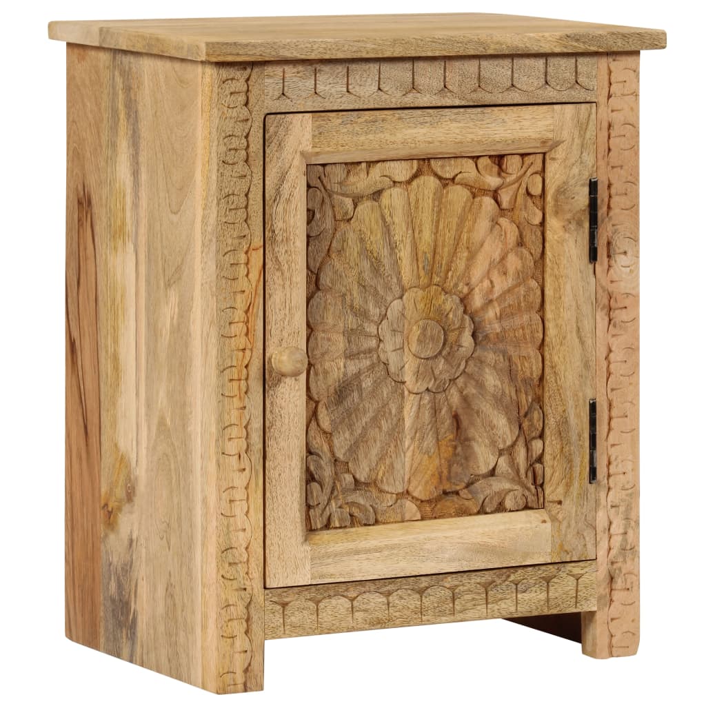 Nachtkastje 40x30x50 cm massief mangohout is nu te koop bij PeponiXL, paradijselijk wonen!